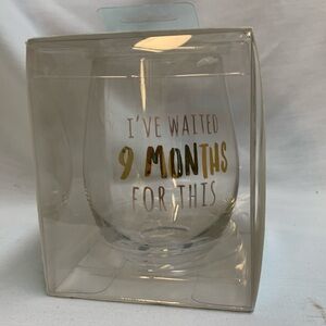 Pearhead NIB Motherhood Stemless Wine Glass